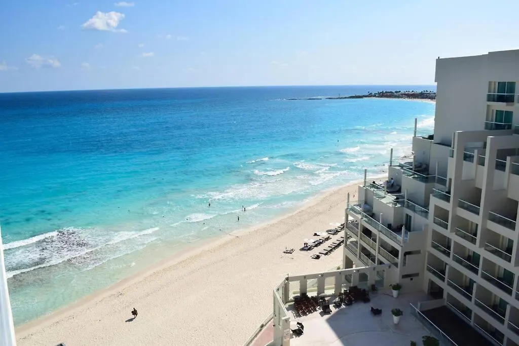 Apartment Estudio A Pie De Playa, Increibles Vistas, Amanecer, Atardecer, Balcon, Gym, Jacuzi, 1807 Cancun Mexico
